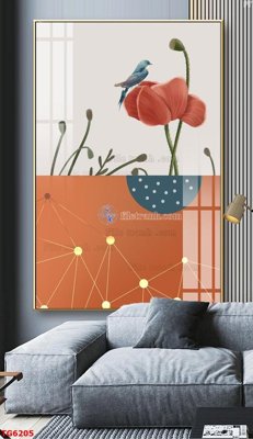 File gốc in mica File bộ tranh treo tráng gương TG6205 chất lượng