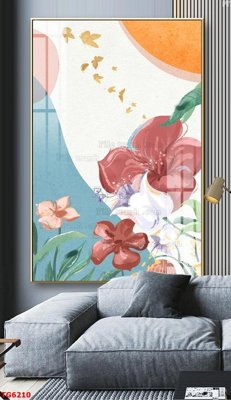 File gốc in ấn File bộ tranh treo tráng gương TG6210 độ phân giải cao