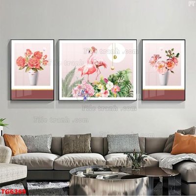 File gốc File bộ tranh treo tráng gương TG6369 (dành cho trang trí nội thất)