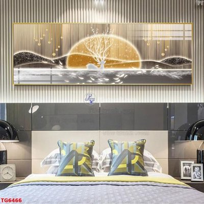 File tranh File bộ tranh treo tráng gương TG6466 (file gốc) chủ đề phong thủy