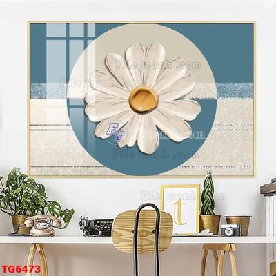 File gốc in mica File bộ tranh treo tráng gương TG6473 chất lượng