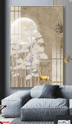 File gốc File bộ tranh treo tráng gương TG6480 (in ấn) màu sắc trung thực