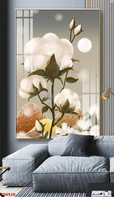 File gốc File bộ tranh treo tráng gương TG6510 (in lụa) tranh mã đáo