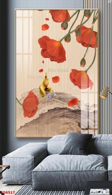 File in trần File bộ tranh treo tráng gương TG6517 (bản gốc) đại dương