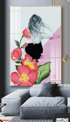 File in trần File bộ tranh treo tráng gương TG6542 (bản gốc) đại dương