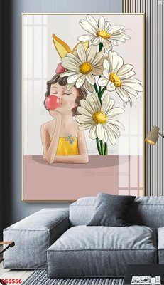 File in ấn File bộ tranh treo tráng gương TG6556 chuyên nghiệp