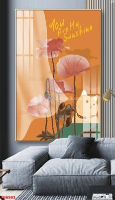 File in trần File bộ tranh treo tráng gương TG6593 (bản gốc 3D) sống động