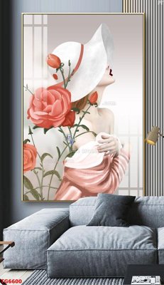 File in trần File bộ tranh treo tráng gương TG6600 (bản gốc 3D) sống động