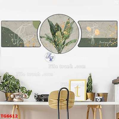 File tranh File bộ tranh treo tráng gương TG6612 (bản gốc) trang trí văn phòng