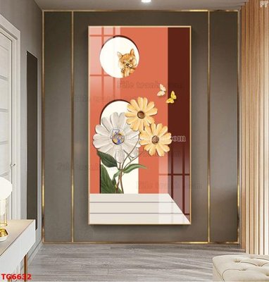 File in trần File bộ tranh treo tráng gương TG6632 (bản gốc 3D) sống động