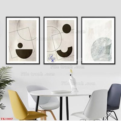 File gốc File tranh bộ in tráng gương hiện đại TK1007 (cho in ấn) từ kho Filetranh