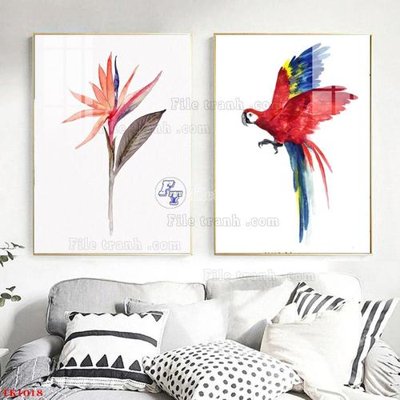 Hình ảnh file gốc in trần nhà File tranh bộ in tráng gương hiện đại TK1018