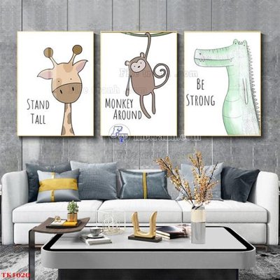 File tranh File tranh bộ in tráng gương hiện đại TK1020 (gốc) phong cách tối giản