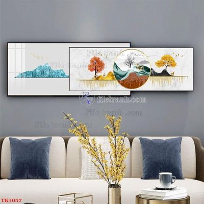 File tranh File tranh bộ in tráng gương hiện đại TK1057 (ảnh gốc) sắc nét hoàn hảo