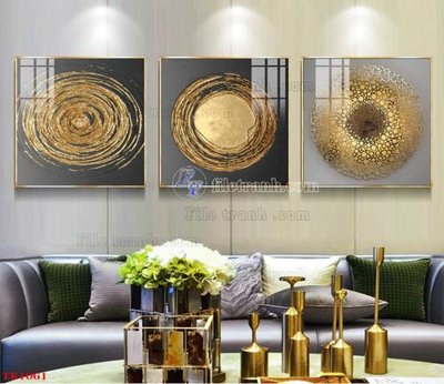 File in trần File tranh bộ in tráng gương hiện đại TK1061 (bản gốc) 5D