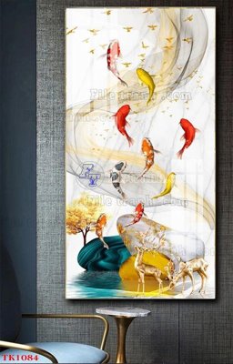 File gốc File tranh bộ in tráng gương hiện đại TK1084 (phong cách) tối giản