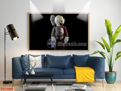 File tranh File tranh bộ in tráng gương hiện đại TK1088 (gốc) chủ đề động vật