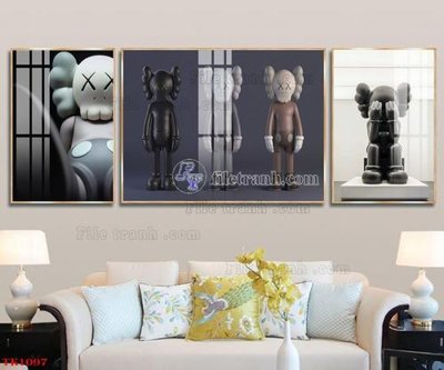 Tải file File tranh bộ in tráng gương hiện đại TK1097 (gốc) in trên mọi chất liệu