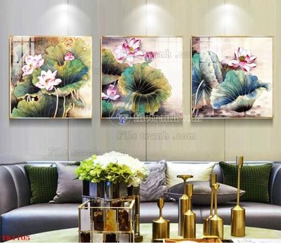 File tranh gốc File tranh bộ in tráng gương hiện đại TK1105 (bản quyền) độc đáo
