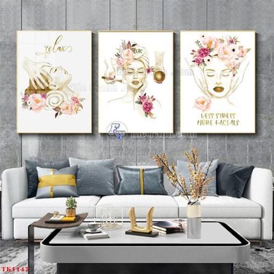 File tranh File tranh bộ in tráng gương hiện đại TK1147 (gốc) chủ đề thiên nhiên