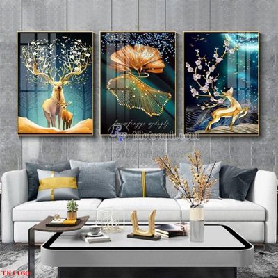 Download file gốc File tranh bộ in tráng gương hiện đại TK1160 (in mica) trang trí