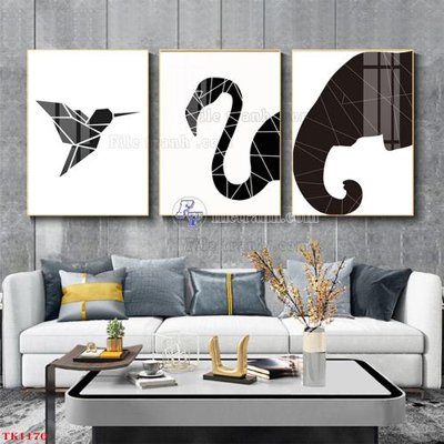 Hình ảnh file gốc File tranh bộ in tráng gương hiện đại TK1170 cho in UV