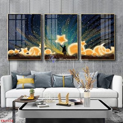 File gốc File tranh bộ in tráng gương hiện đại TK1172 (cho in ấn) độc quyền