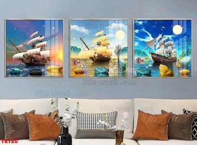 Tải file File tranh hiện đại pha lê gương hot TK120 (gốc) làm file quảng cáo