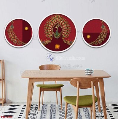 File tranh trang trí File tranh bộ in tráng gương hiện đại TK1201 (file gốc)