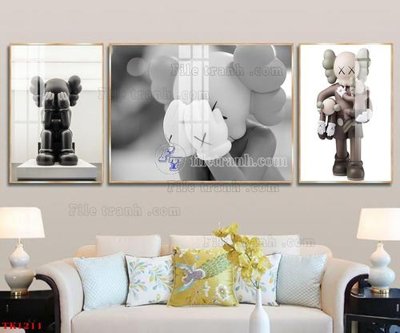 File gốc File tranh bộ in tráng gương hiện đại TK1211 (ảnh chi tiết) để in lụa