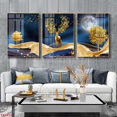 Tải file File tranh bộ in tráng gương hiện đại TK1218 (gốc) in nhanh