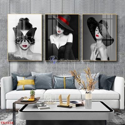 File tranh in trần 3D File tranh bộ in tráng gương hiện đại TK1234 (ảnh gốc)