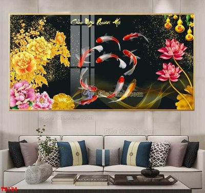 File gốc File tranh hiện đại pha lê gương hot TK124 (cho in 3D) độc đáo