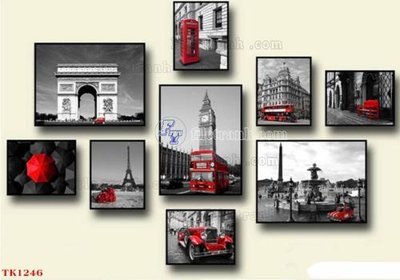 File in lụa File tranh bộ in tráng gương hiện đại TK1246 (chất lượng cao) File tranh bộ in tráng gương hiện đại TK1246