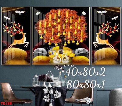 File gốc File tranh hiện đại pha lê gương hot TK126 (ảnh chi tiết) để in lụa