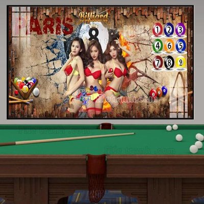 File gốc File tranh quán bida bi-a BILLARD TK13 (ảnh chi tiết) để in ấn