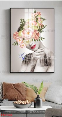 File ảnh gốc File tranh bộ in tráng gương hiện đại TK1322 (chuyên in mica)