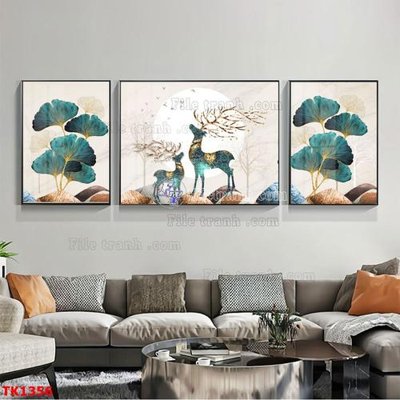 File gốc File bộ tranh treo tráng gương TK1356 (in 3D) cho trang trí