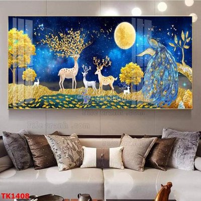 File ảnh File bộ tranh treo tráng gương TK1408 (gốc) trang trí khách sạn