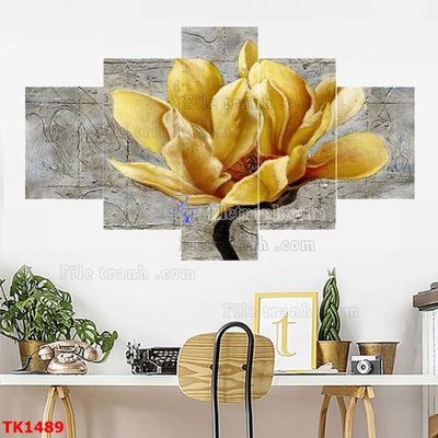 File tranh File bộ tranh treo tráng gương TK1489 (gốc) in backlit film