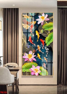 File in ấn File tranh hiện đại pha lê gương hot TK151 chuyên nghiệp