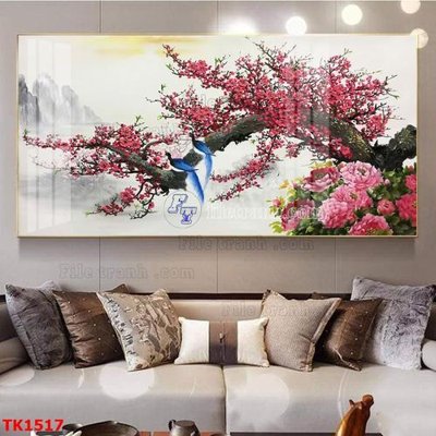 File tranh gốc File bộ tranh treo tráng gương TK1517 (bản quyền) độc đáo