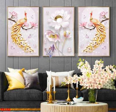 File gốc File tranh hiện đại pha lê gương hot TK152 (dành cho trang trí nội thất)