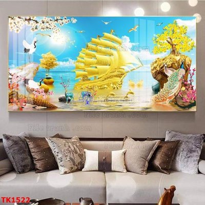 File gốc File bộ tranh treo tráng gương TK1522 (bản quyền) cho in ấn