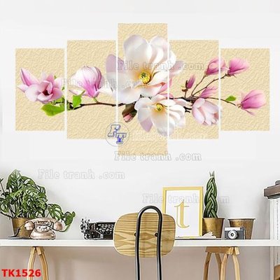 File in lụa File bộ tranh treo tráng gương TK1526 (hoa văn) File bộ tranh treo tráng gương TK1526