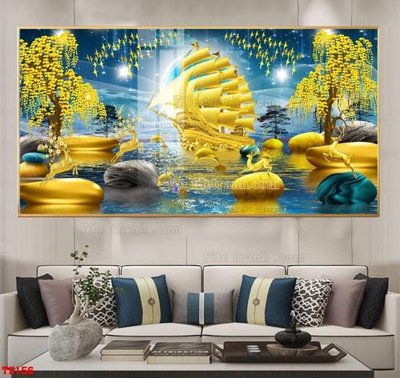 File gốc File tranh hiện đại pha lê gương hot TK156 (dành cho quảng cáo)