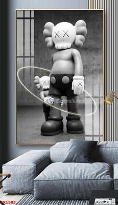 File ảnh File bộ tranh treo tráng gương TK1583 (gốc) in PP, decal