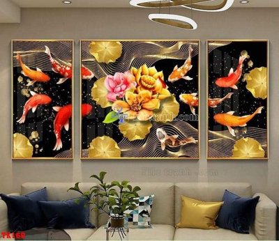 File gốc File tranh hiện đại pha lê gương hot TK160 (in lụa) tranh thuận buồm
