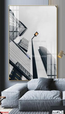 File tranh gốc in trần nhà File bộ tranh treo tráng gương TK1632 3D