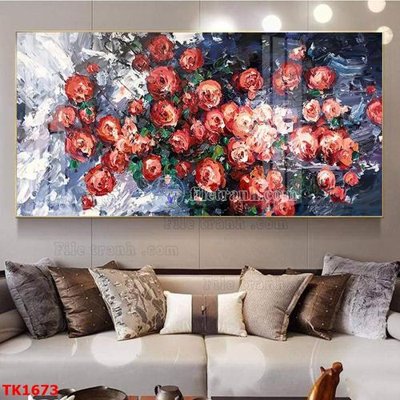 File in lụa File bộ tranh treo tráng gương TK1673 (hoa văn) File bộ tranh treo tráng gương TK1673